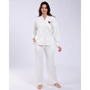 Pyjama femme en coton doux – Blanc élégant