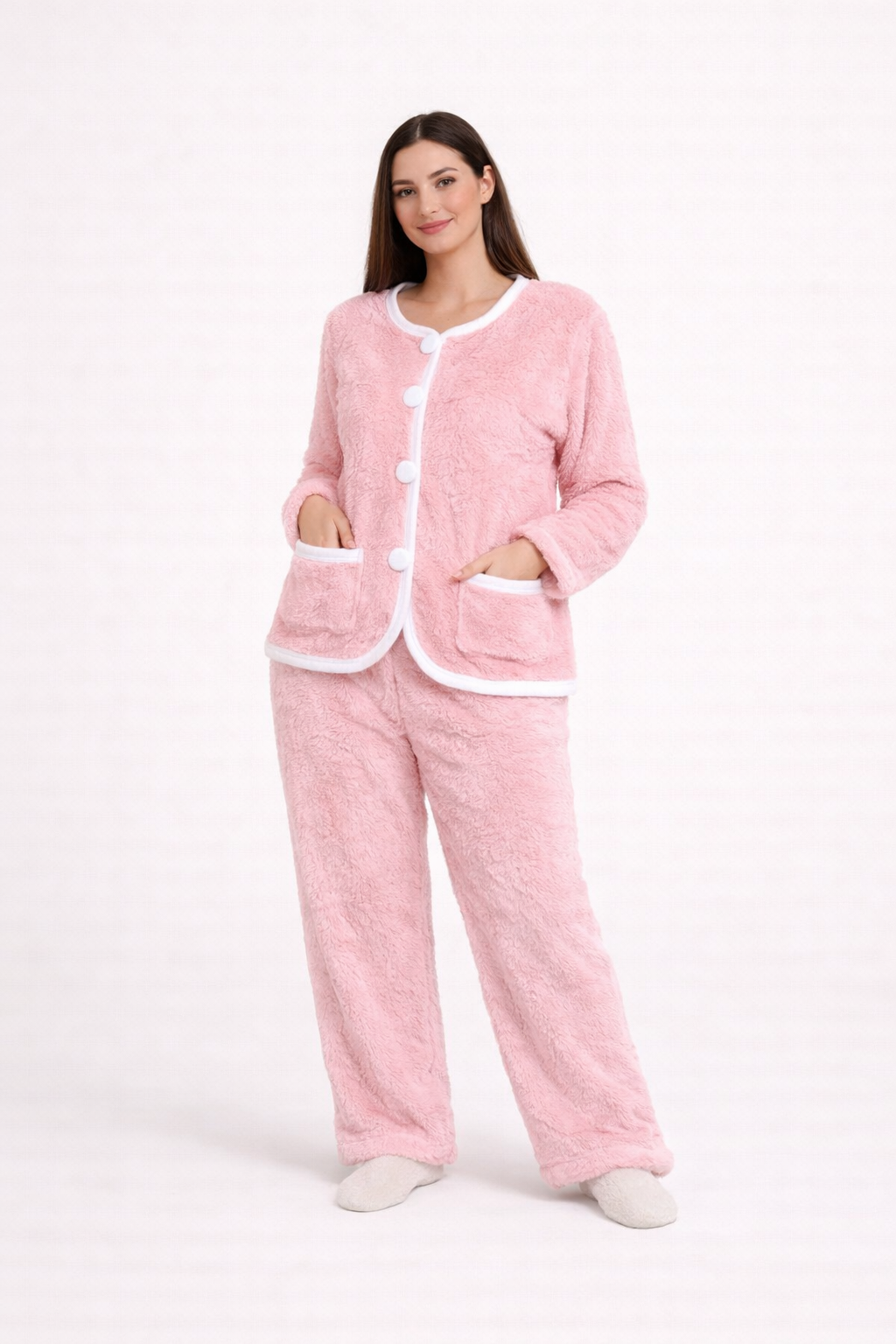 Pyjama Femme Miss – Élégance Polaire &amp; Confort Absolu